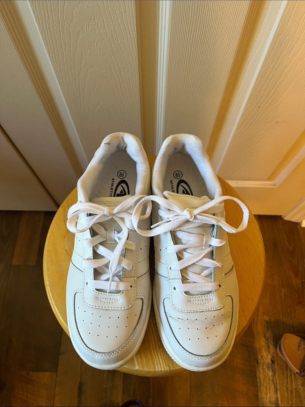 Athletic Works White women Sneakers with Lace-Up Design